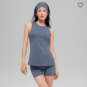 ALO Soft Sculpt Precision Full Length Bra Tank in Bluestone